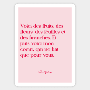 Quotes about love - Paul Verlaine Sticker